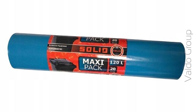 Solid Worki na śmieci MAXI PACK 120L 20 szt.