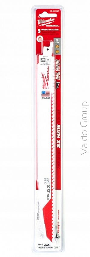 MILWAUKEE BRZESZCZOT DREWNO Z METALEM 300 mm AX(5 szt.)