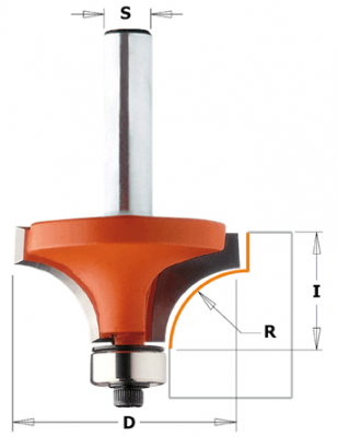 Frez zaokrąglający R-25,4; fi-12mm 938.992.11