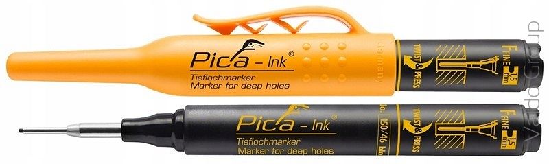 PICA INK Marker precyzyjny do otworów Czarny