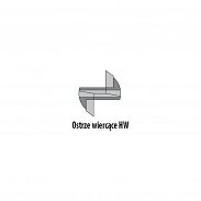 Frez rowkujący z wewnętrznym gwintem HM D=8 I=20 L=52 S=10 173.080.11 - 2