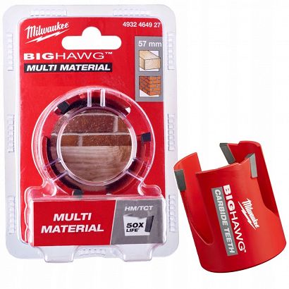 MILWAUKEE OTWORNICA BIG HAWG MULTI MATERIAL 57 mm