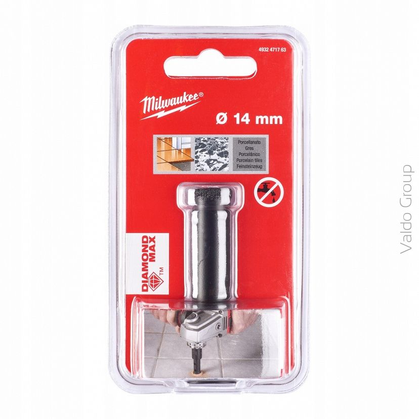 MILWAUKEE WIERTŁO DIAMENTOWE 14mm M14 NA SUCHO