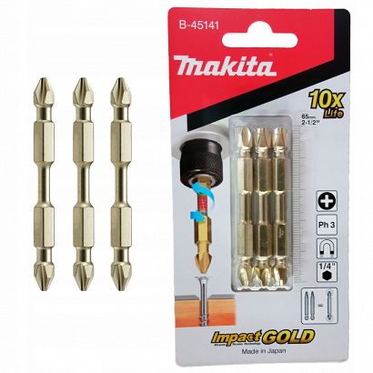 MAKITA KOŃCÓWKI WKRĘTAKOWE PH3X65 3 SZT