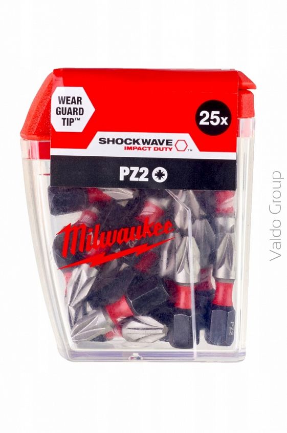 Milwaukee zestaw bitów udarowych PZ2x25 - 25 szt.