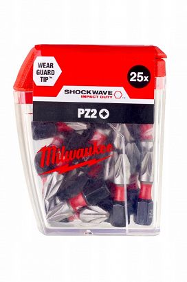 Milwaukee zestaw bitów udarowych PZ2x25 - 25 szt.