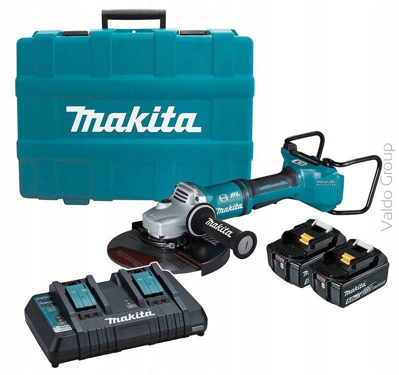 Makita DGA901T2U1 Szlifierka kątowa 230mm 2x18V Zestaw