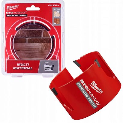 MILWAUKEE OTWORNICA BIG HAWG MULTI MATERIAL 102 mm