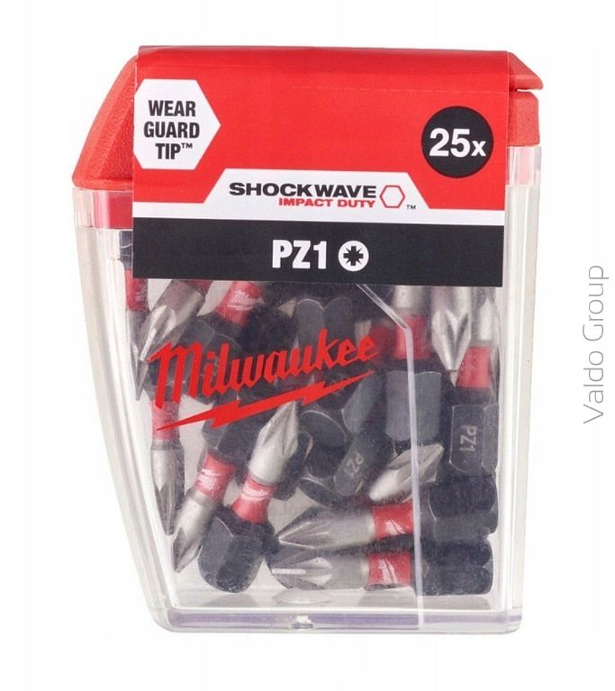 Milwaukee zestaw bitów udarowych PZ1x25 - 25 szt.