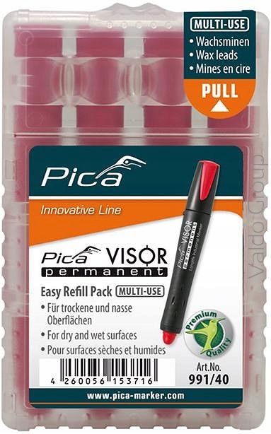 PICA WKŁADY DO ZNACZNIKA VISOR 990 CZERWONE(4 szt.)