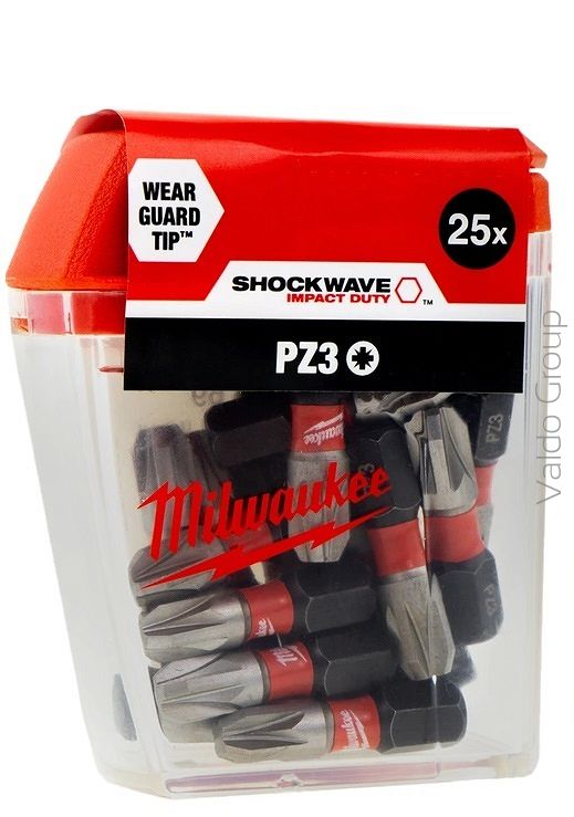 Milwaukee zestaw bitów udarowych PZ3x25 - 25 szt.
