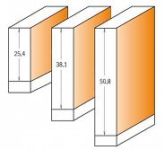 Frez prosty z dolnym łożyskiem HM I=25.4 D=9.5 906.095.11 - 2