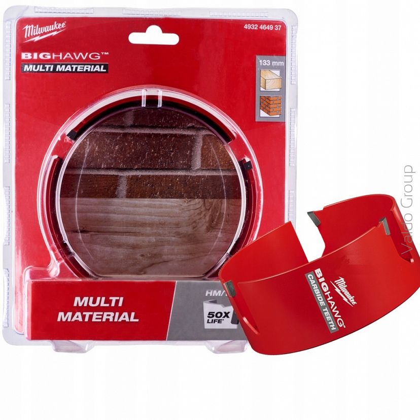 MILWAUKEE OTWORNICA BIG HAWG MULTI MATERIAL 133 mm
