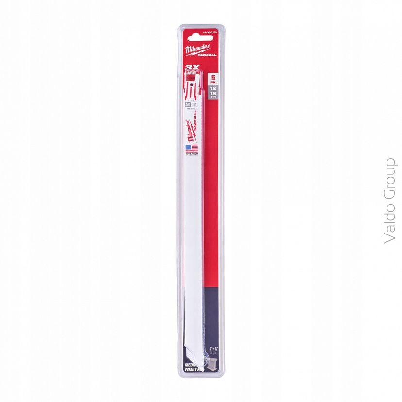 MILWAUKEE BRZESZCZOT PIŁY SZABLASTEJ DO METALU 300/1,4mm 5 szt.