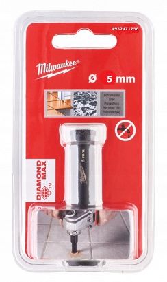 MILWAUKEE WIERTŁO DIAMENTOWE 5mm M14 NA SUCHO