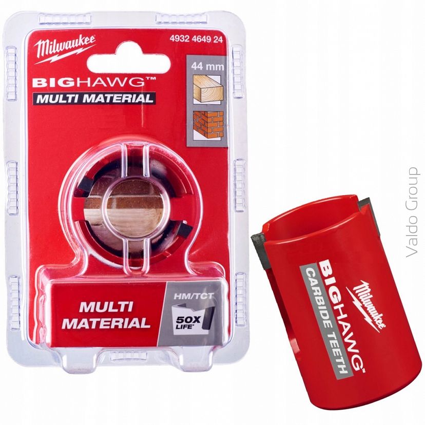MILWAUKEE OTWORNICA BIG HAWG MULTI MATERIAL 44 mm