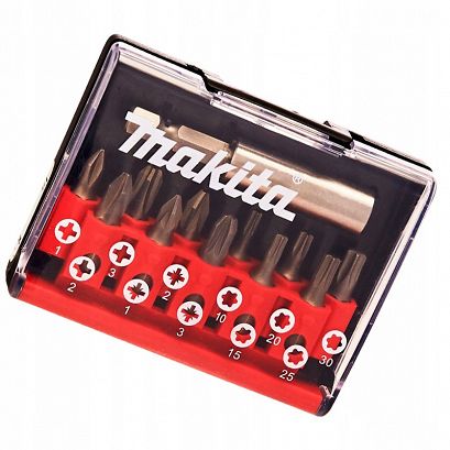 MAKITA ZESTAW BITÓW KOŃCÓWEK 12 SZT+UCHWYT