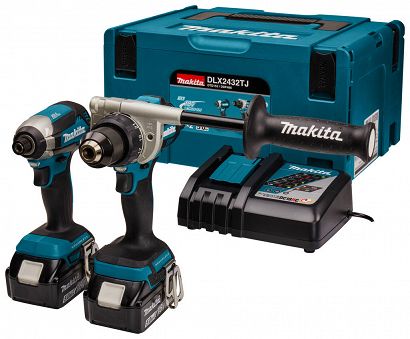Makita DLX2432TJ Zestaw combo DDF486+DTD153+2x5Ah+Ładowarka+Makpac